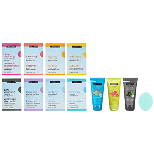 Freeman charcoal-black-sugar-gel-mask-scrub highlights deep cleansing and exfoliation