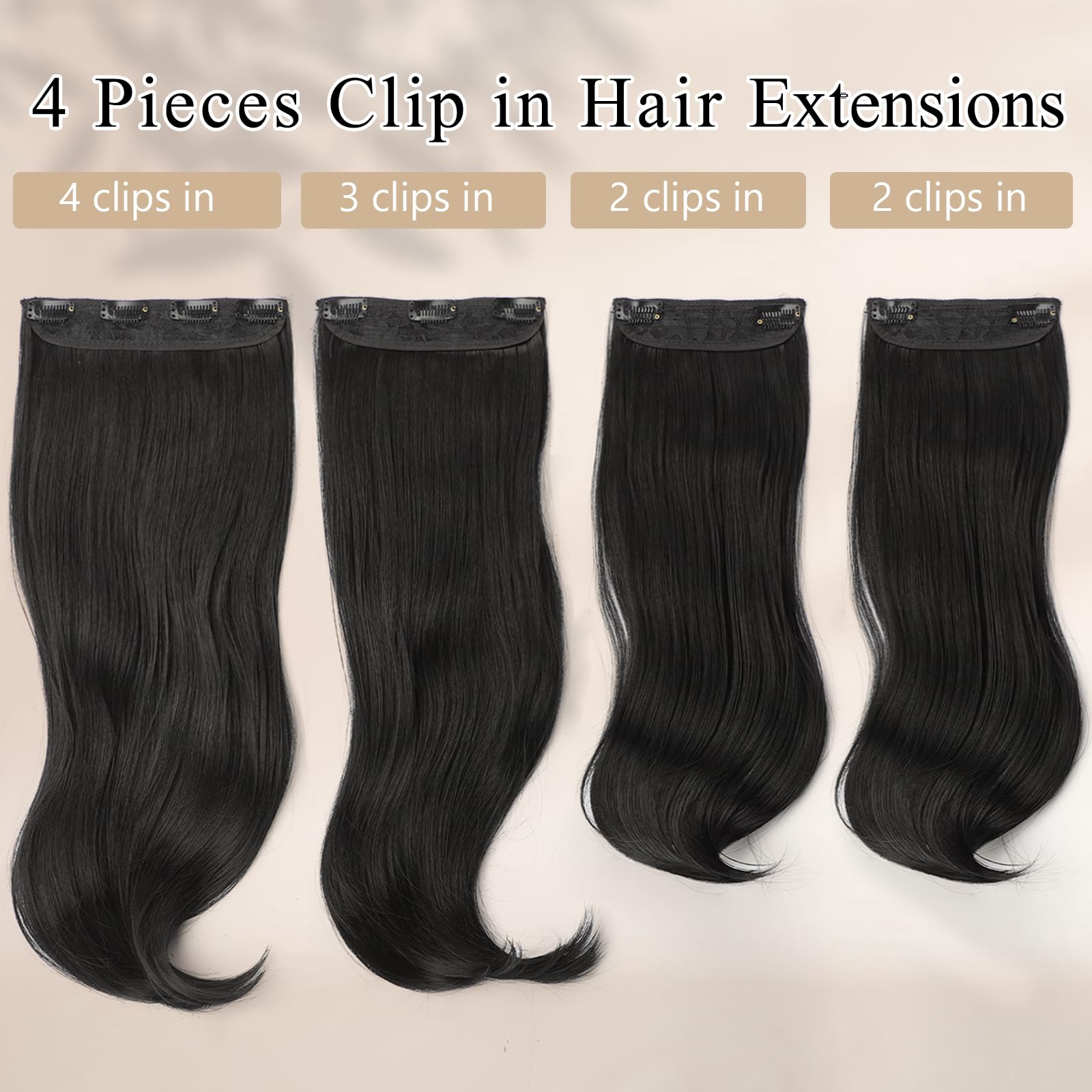 FREEMEIGE silky heat-resistant fiber feels durable and easy to style.