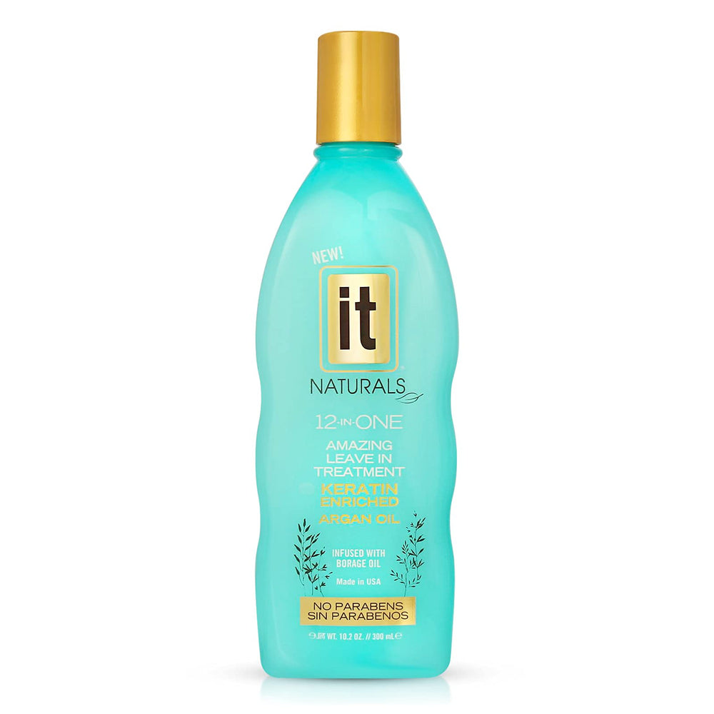 Freeze It 12-in-One leave-in bottle delivers silky, frizz-free hair.