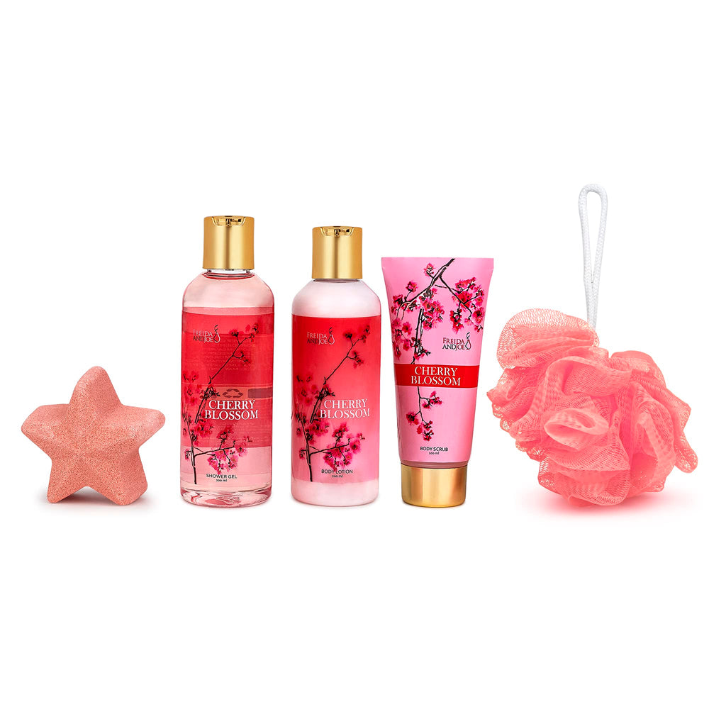 Freida & Joe Cherry Blossom body lotion pump for hydration and soft skin