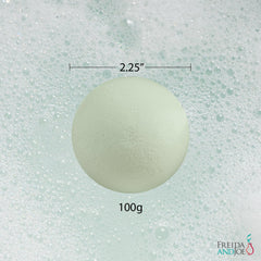 Freida and Joe Lavender bath bomb for relaxation and calm.