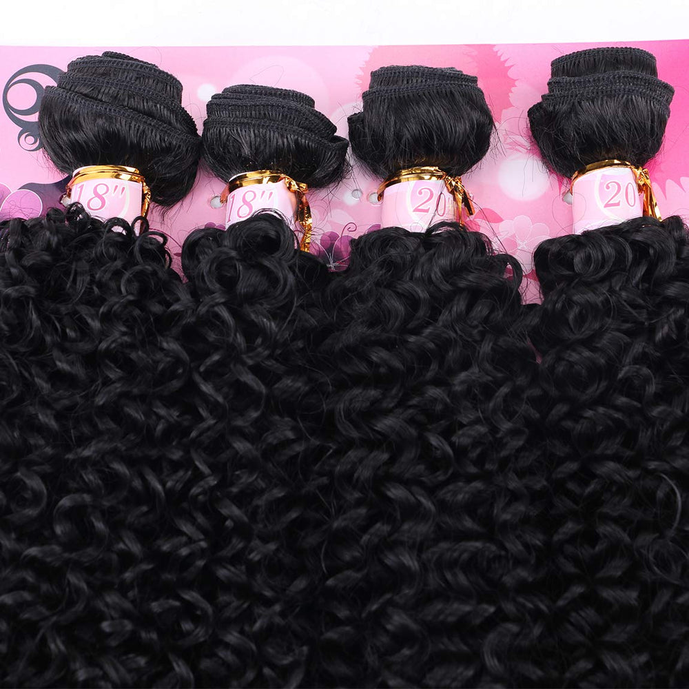 FRELYN kinky curly bundles heat resistance supports safe styling options up to 360°F.