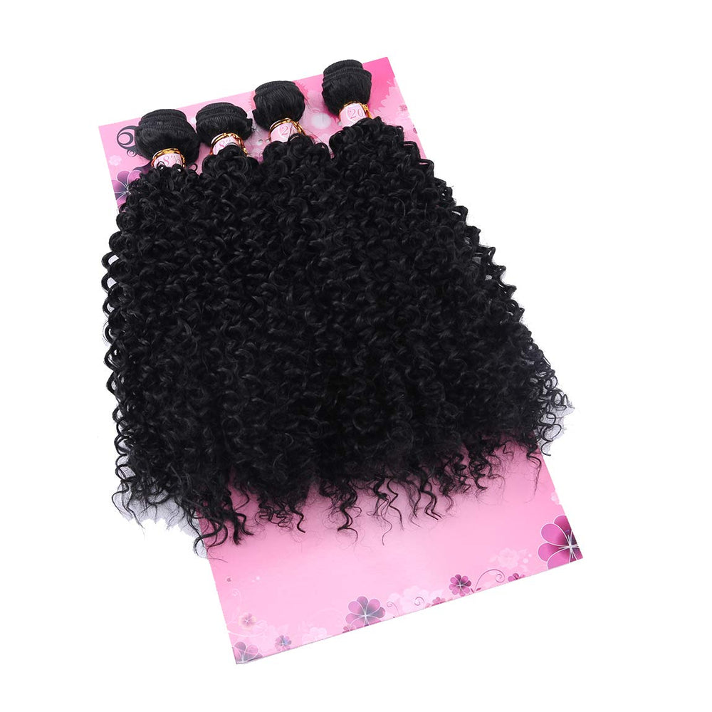 FRELYN kinky curly bundles length 18-20 inches for versatile looks.