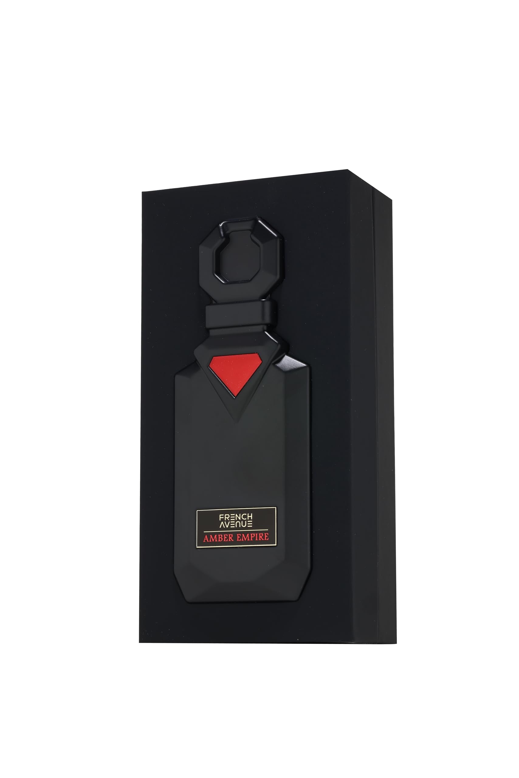 French Avenue Amber Empire EDP packaging image suggests premium unisex fragrance for daily wear