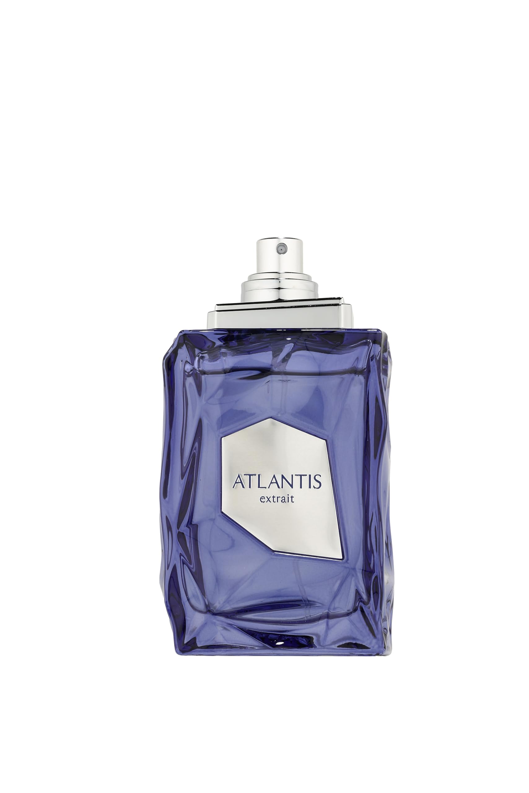 French Avenue Atlantis Extrait scent test strip next to bottle.