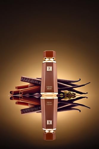 French Avenue Liquid Brun bottle side view on elegant surface
