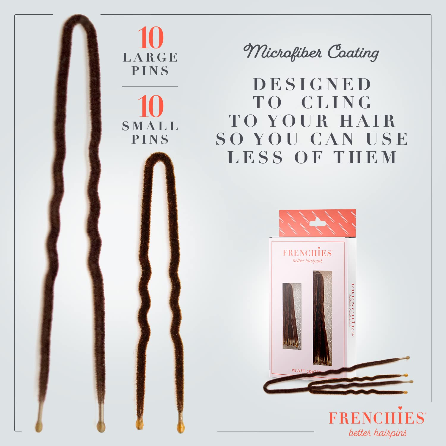 Frenchies 20-count box with two sizes for versatile styling.