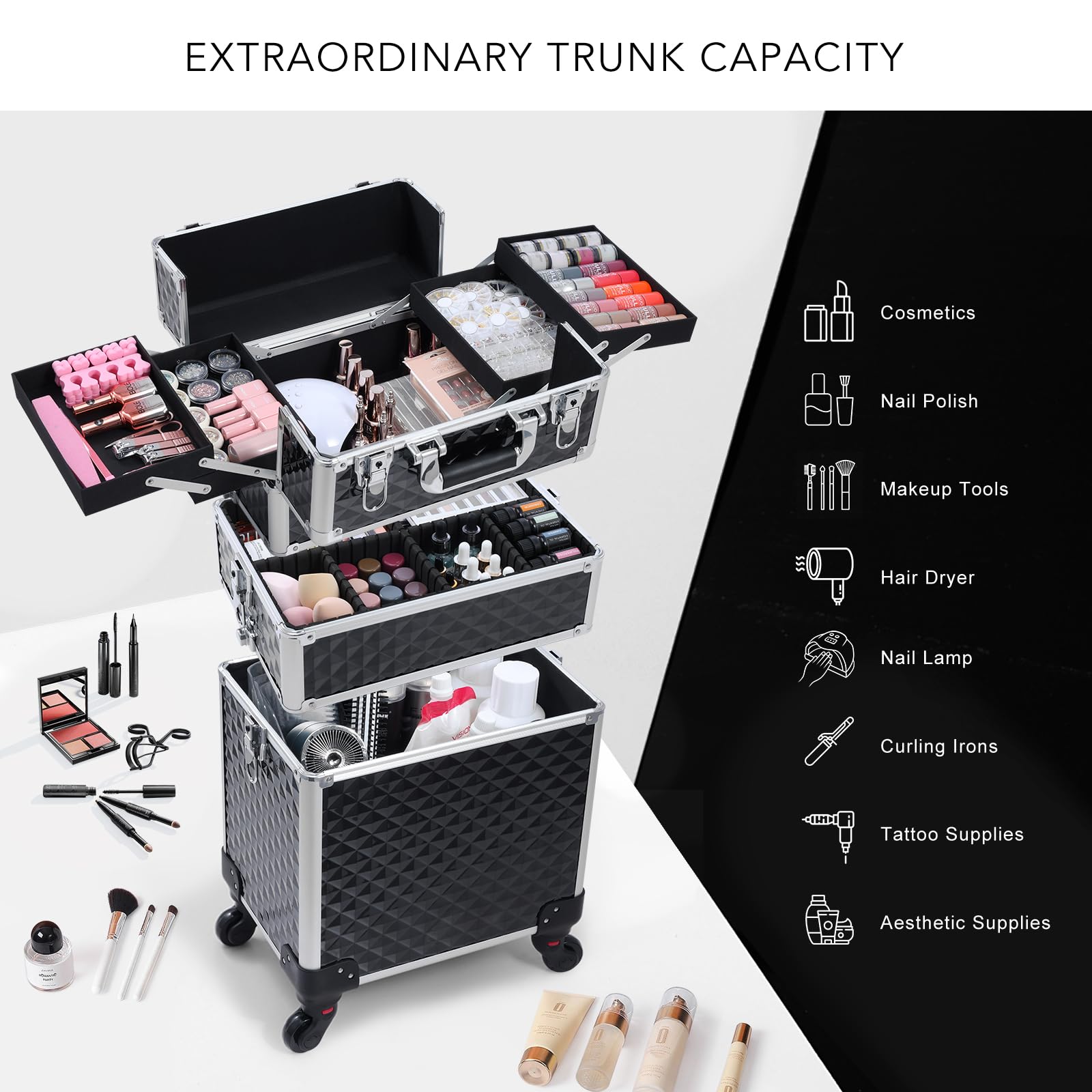 FRENESSA 3-in-1 detachable compartments showcase adaptable organization for different workflows