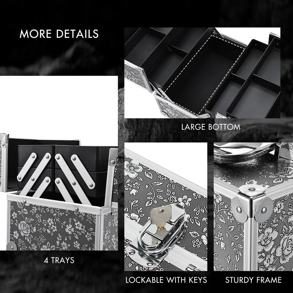 FRENESSA bottom compartment holds brushes and palettes securely.
