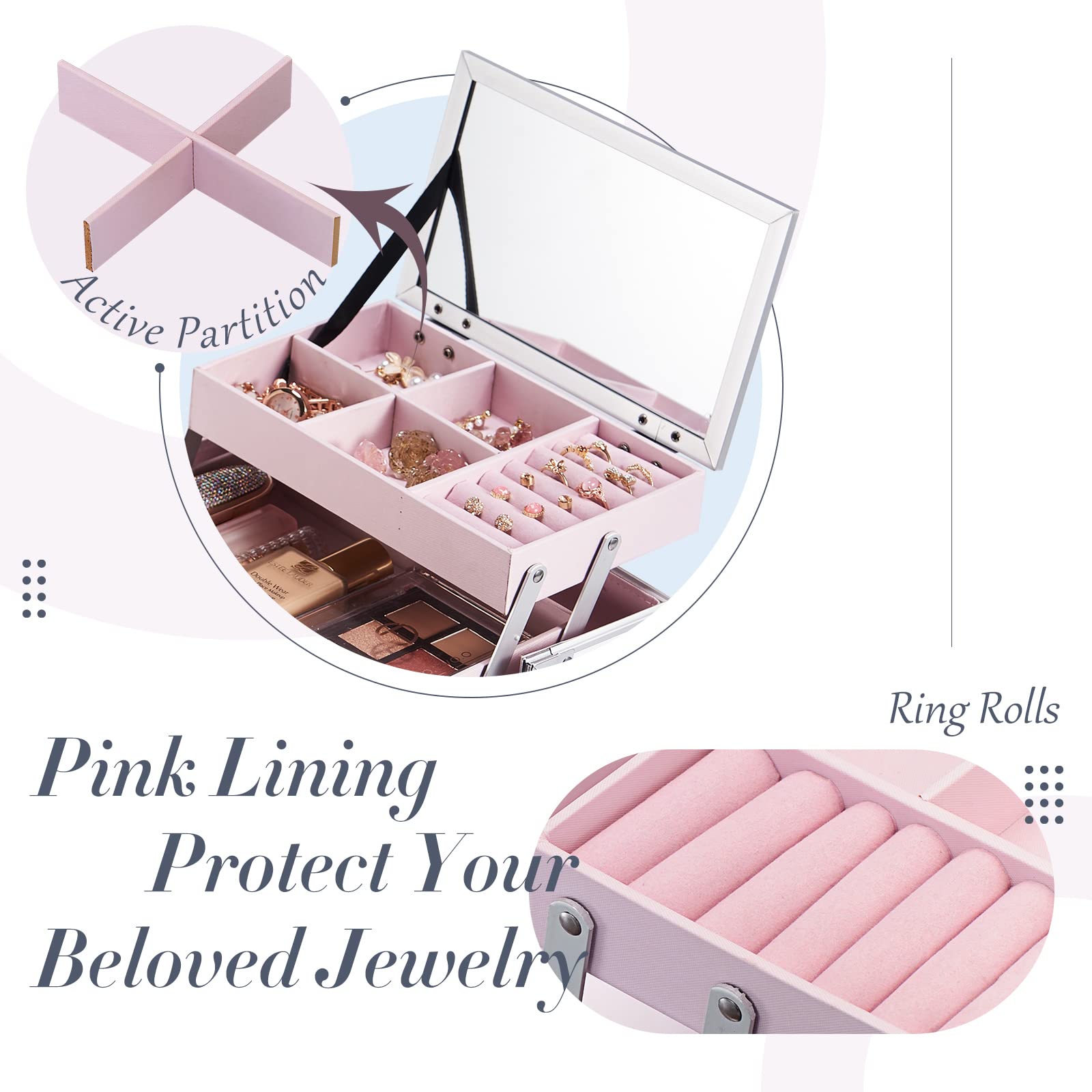 FRENESSA jewelry tray keeps earrings organized and tangle-free