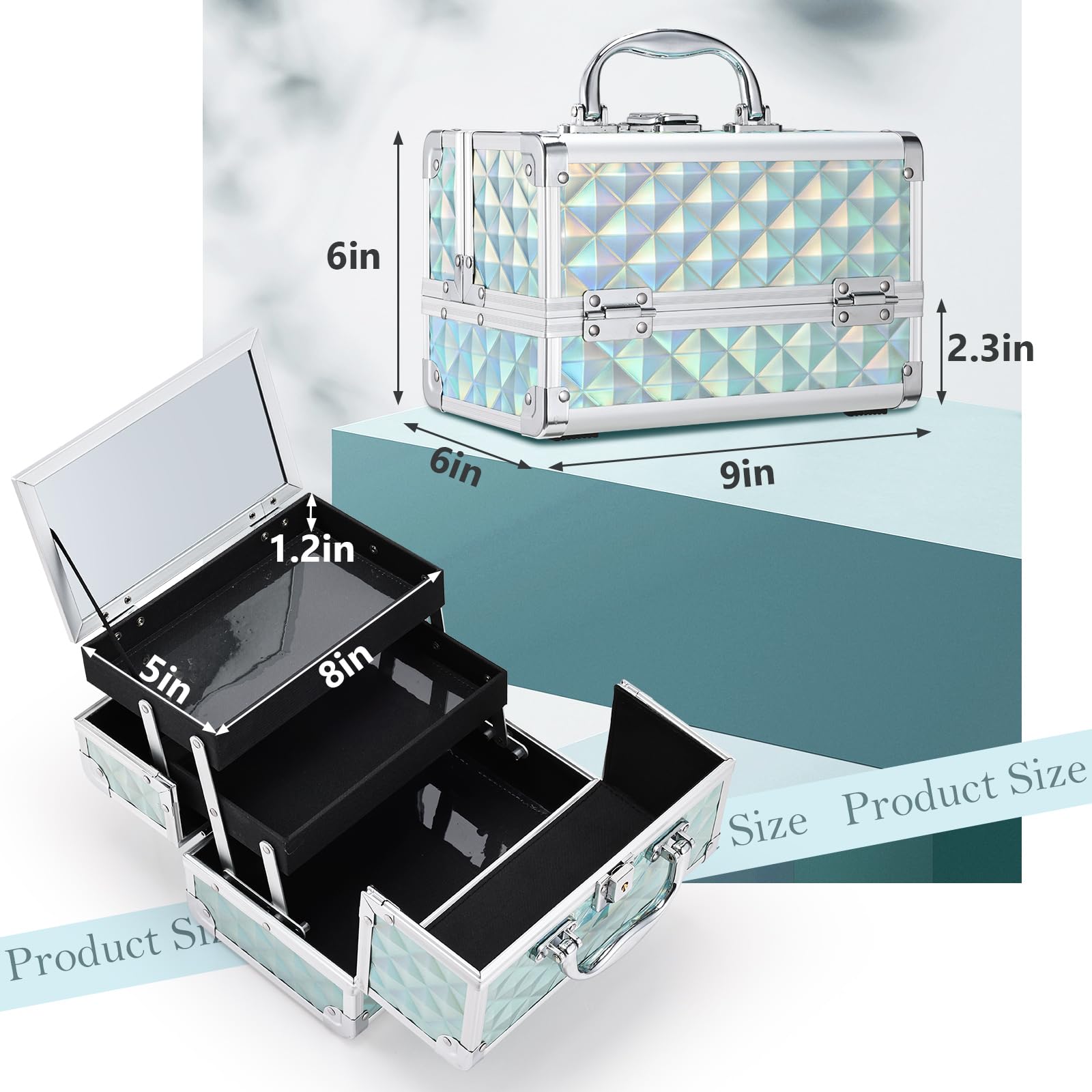 Frenessa lockable case with key for privacy and safety while traveling
