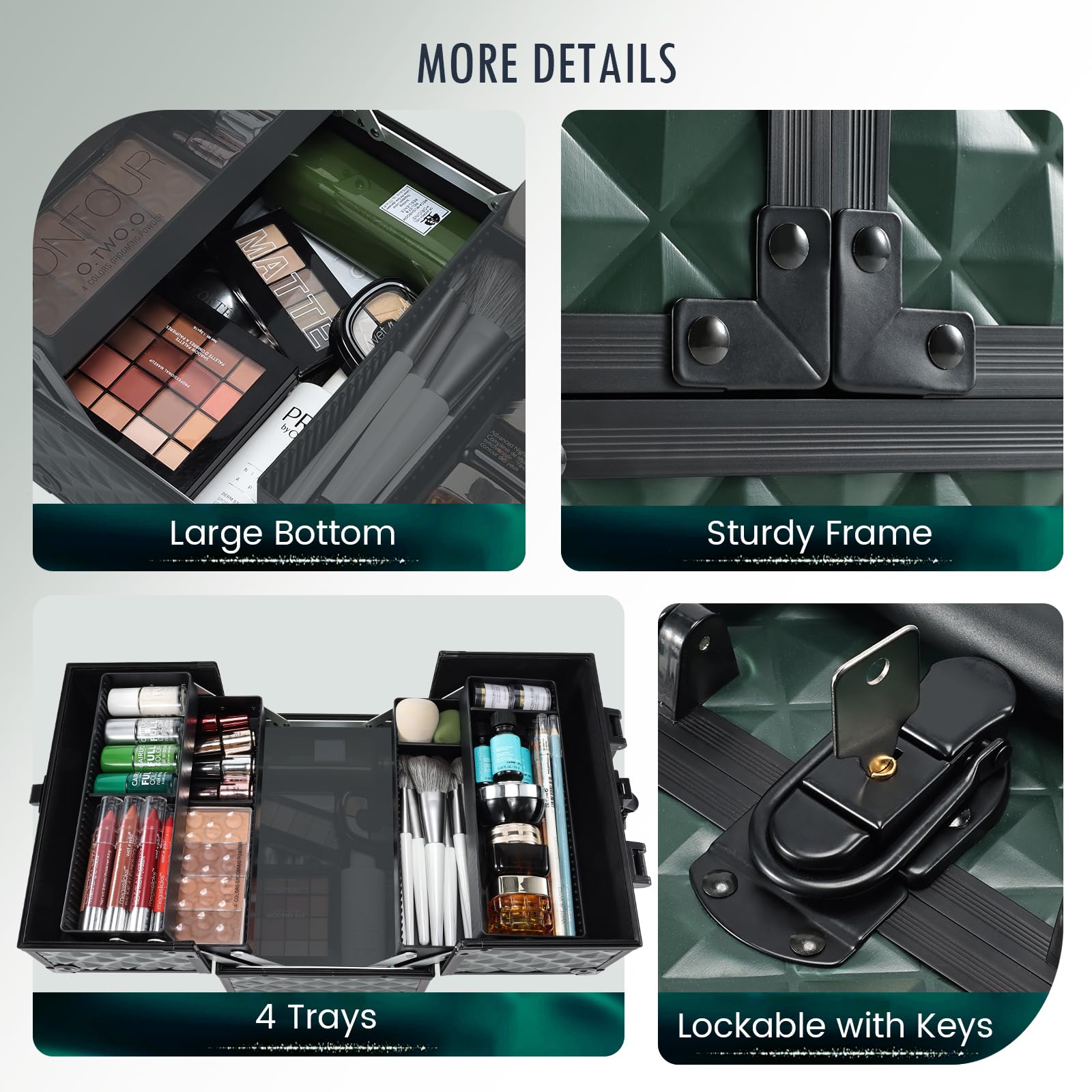 FRENESSA bottom-compartment storage shows space for palettes and larger items