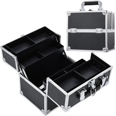 Frenessa makeup-train-case front view shows portable design for travel-ready organization