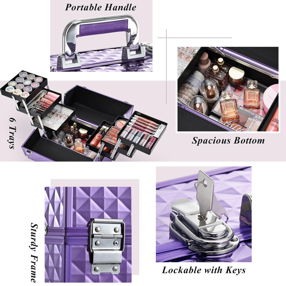Frenessa makeup train case gift-ready design suits stylish gifting occasions