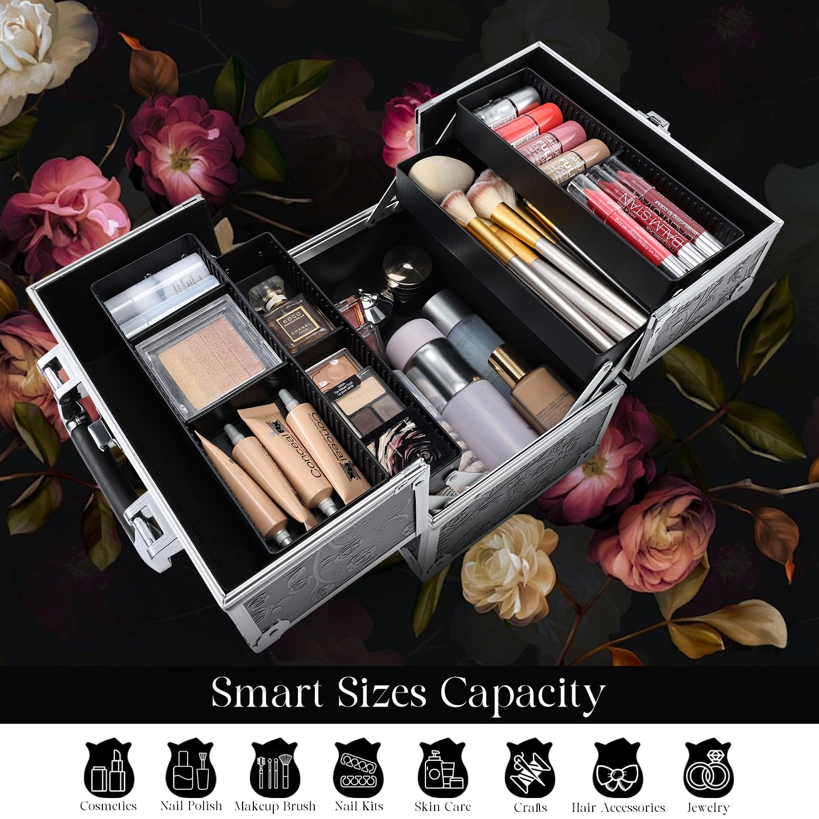 FRENESSA elegant gift-ready makeup case, ideal for makeup lovers.