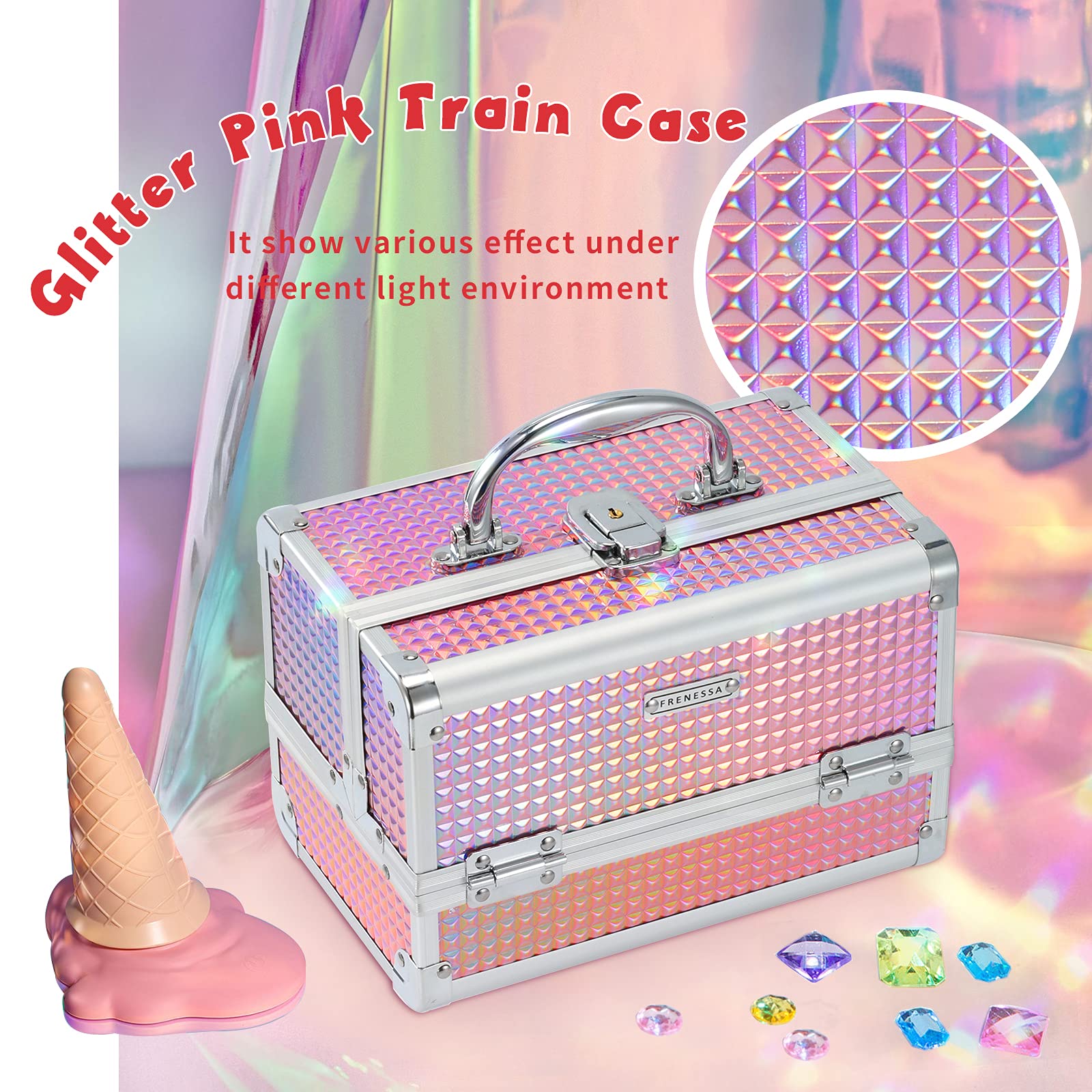 FRENESSA portable handle side view, easy carry for on-the-go touchups.