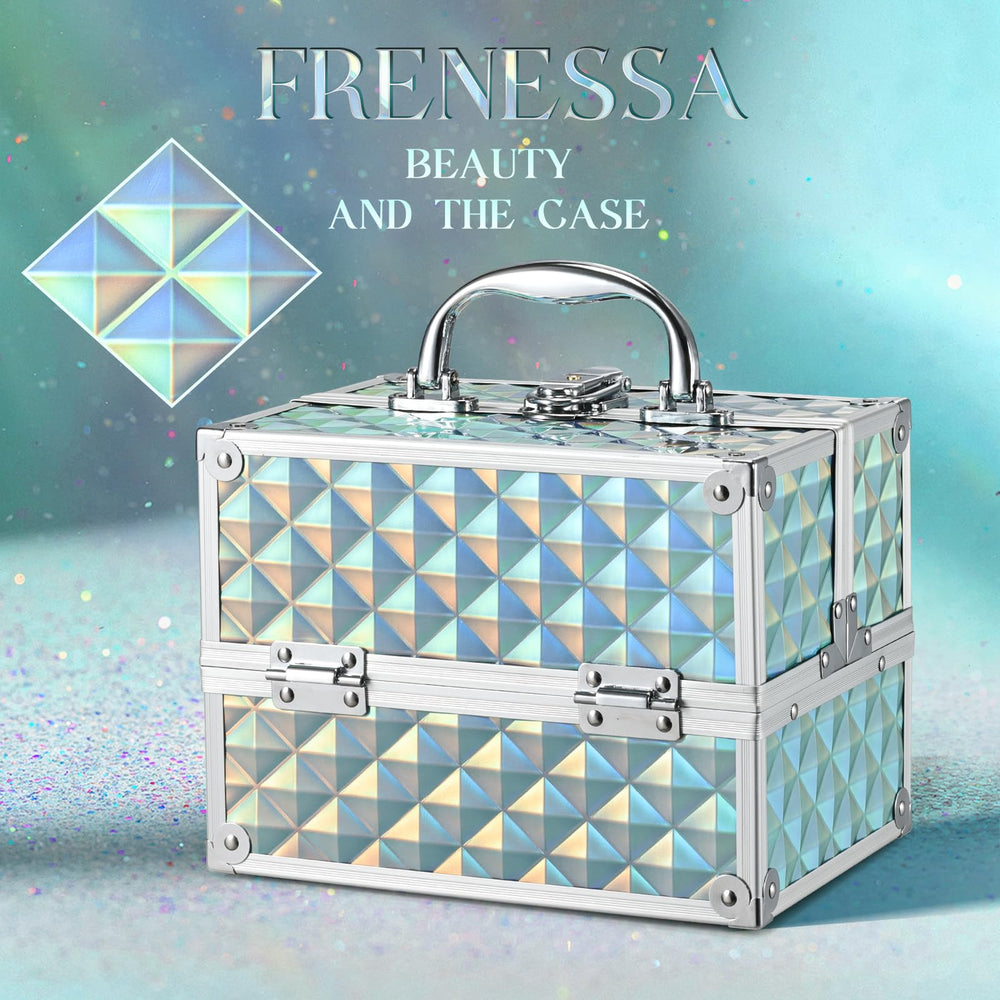 Frenessa Renessa makeup train case lockable closure for secure travel
