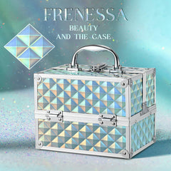 Frenessa Renessa makeup train case lockable closure for secure travel