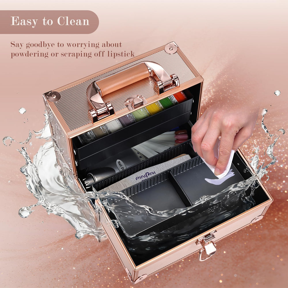 Frenessa durable ABS-aluminum construction resists impact during travel.