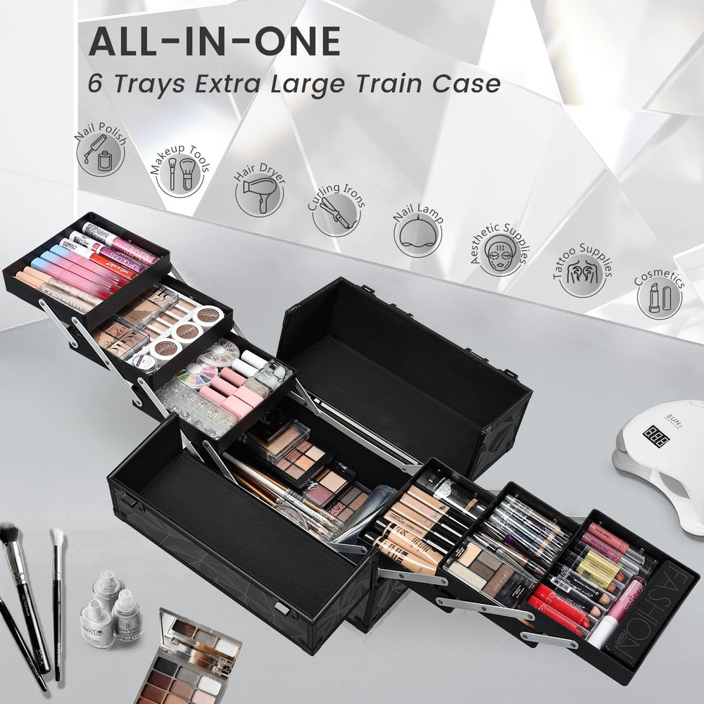 Bottom space of FRENESSA case perfect for palettes and bulky items