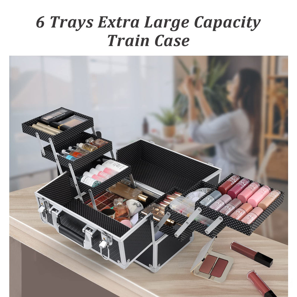 FRENESSA makeup train case gift-ready design for cosmetic lovers.