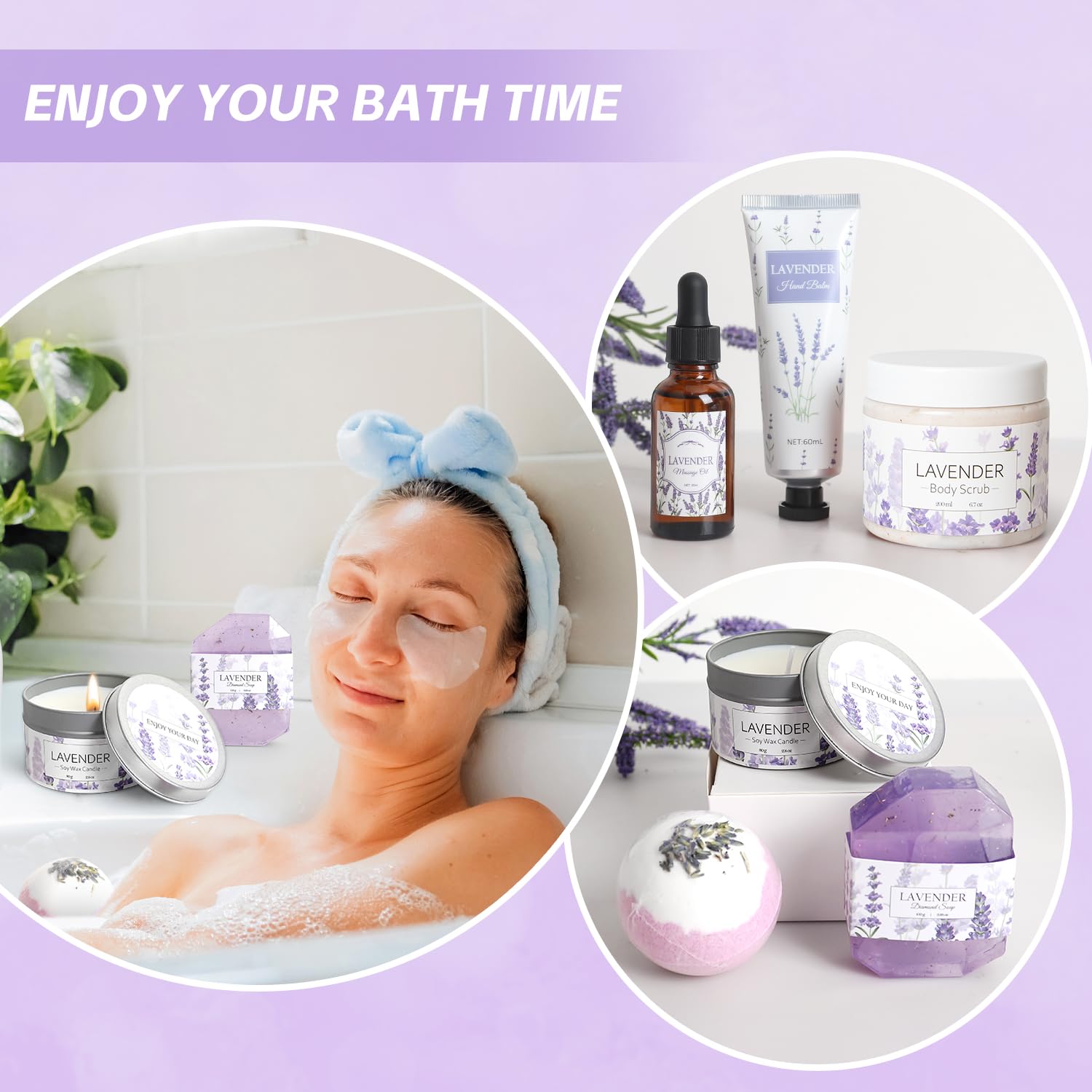 Frerdui lavender diamond soap cleanses gently while spa aroma lingers