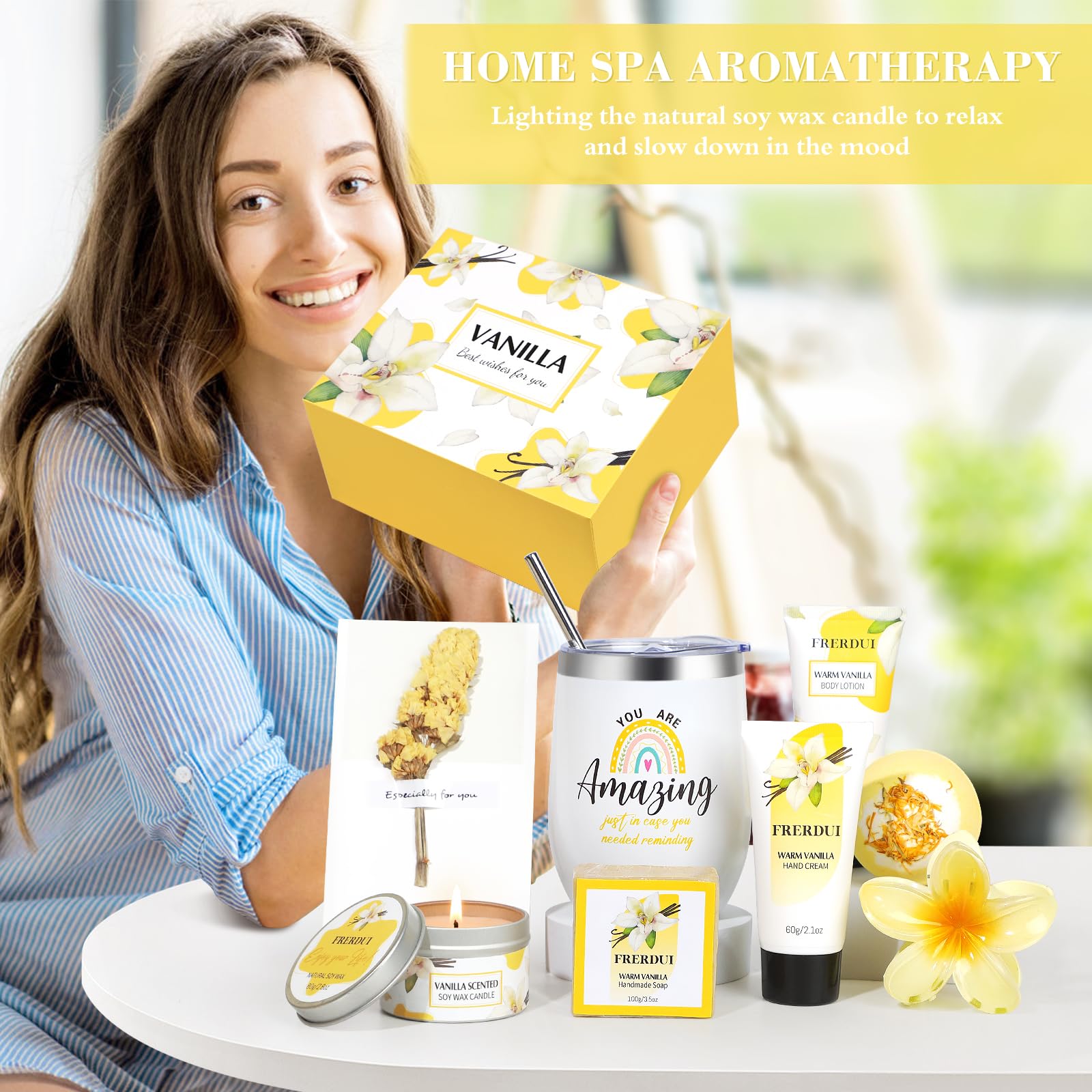 Frerdui spa gift box unboxing packaging—ready to give