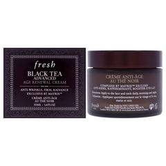 Fresh Black Tea Advanced Age Renewal Cream tube closeup showing rich texture for daily anti-aging routine