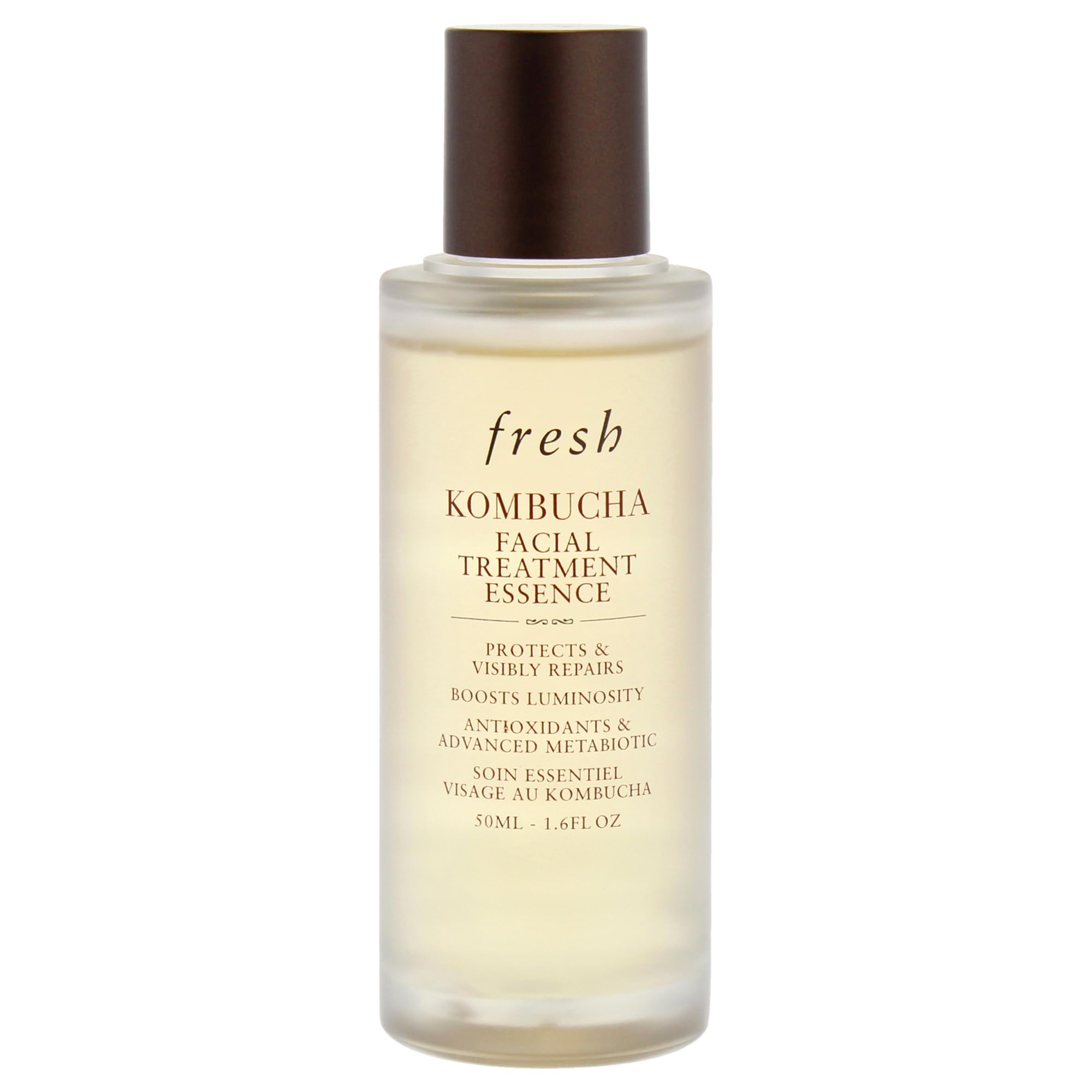 Fresh Kombucha Facial Treatment Essence pump bottle for lightweight hydration