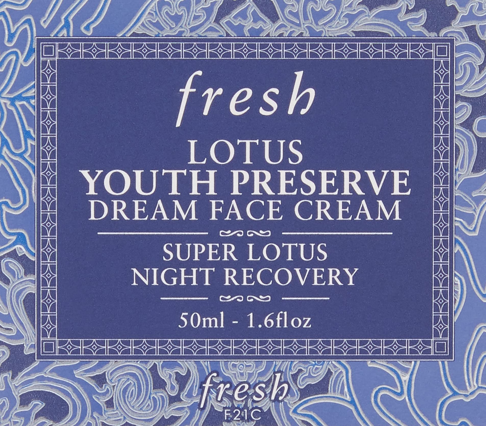 Fresh Lotus Youth Preserve Dream Face Cream Super swirl on skin suggests instant hydration