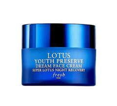 Fresh Lotus Youth Preserve Dream Night Cream jar for overnight hydration and skincare ritual