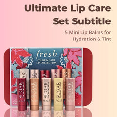 Fresh Sugar Lip Balm Hydrating Treatment in Rose offers sheer color and moisture.