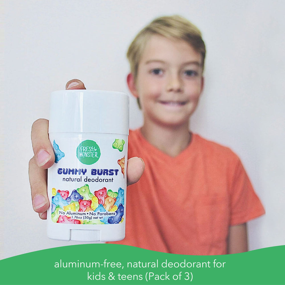 Fresh Monster 24-hour protection shown for busy school days and after-school activities.