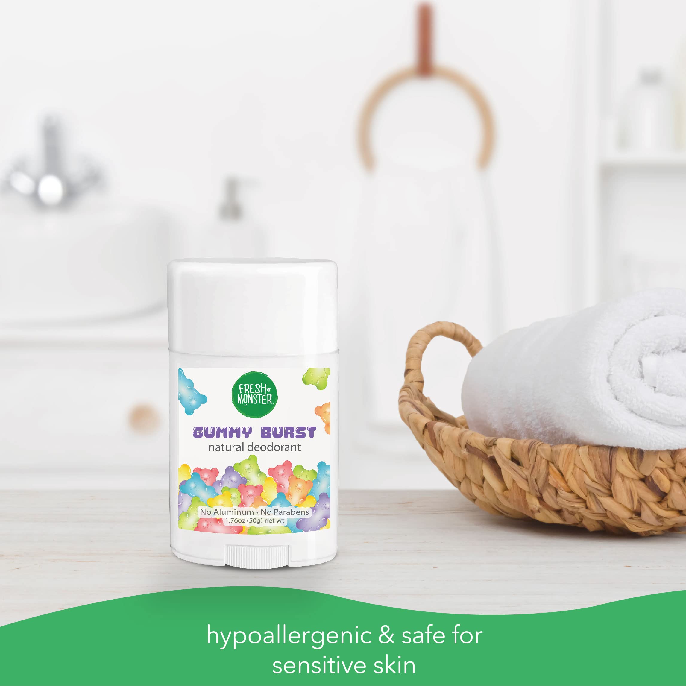 Fresh Monster Mom's Choice Award badge signals trusted, kid-friendly fragrance and safety.