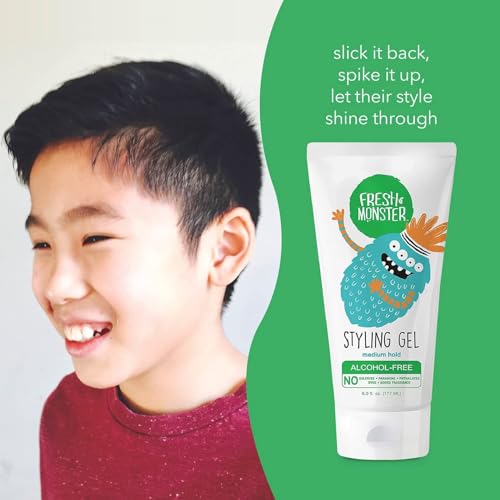 Fresh Monster Kids Gel provides a flexible, kid-friendly hold on a ponytail.