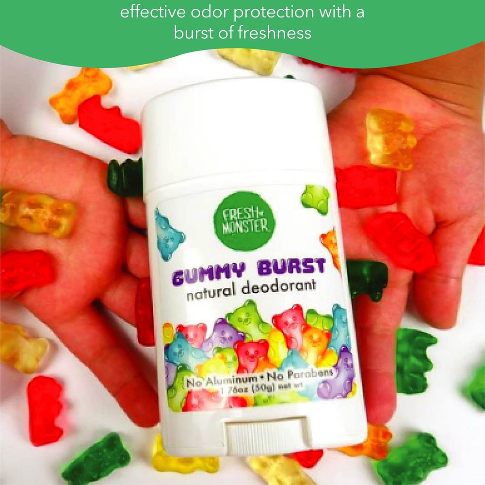 Fresh Monster aluminum-free formula keeps gentle underarms free from white residue.