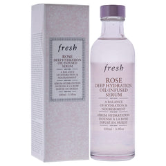 Fresh Rose Deep Hydration Serum rosewater ingredient closeup for soothing hydration