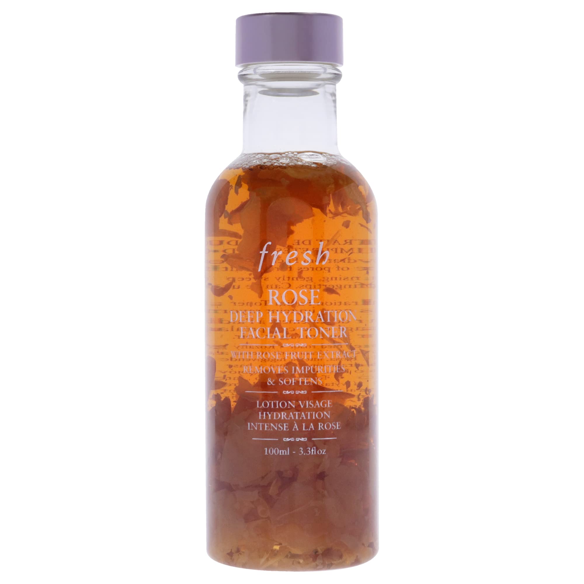 Fresh Rose Deep Hydration Toner bottle for daily hydration and pore refinement.