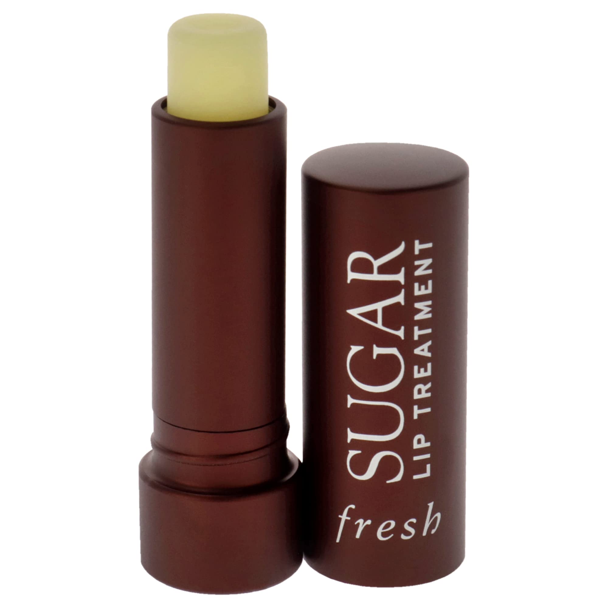 Fresh Sugar Lip Treatment swatch shows buildable tint for multiple skin tones.