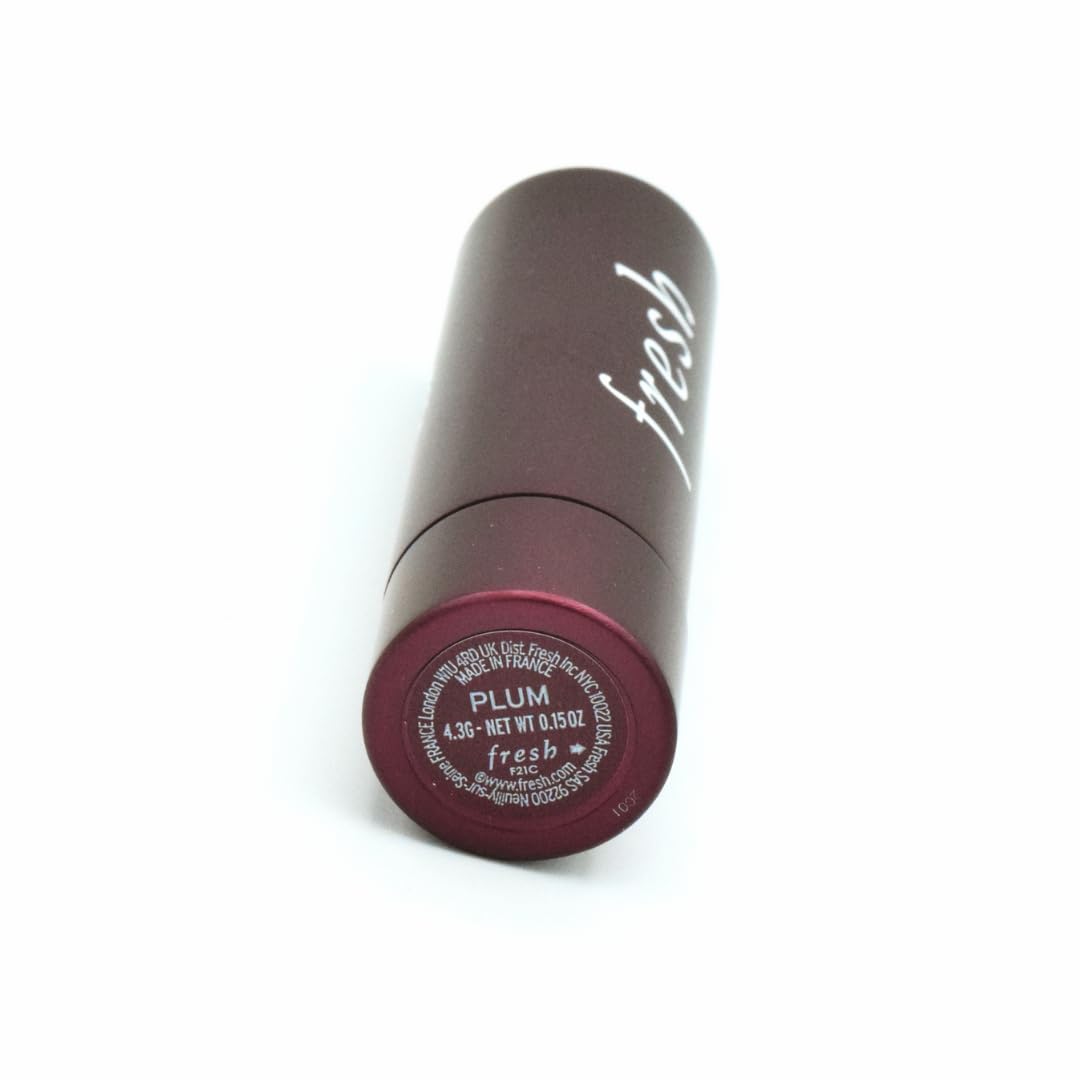 Fresh Sugar Lip Treatment Plum color swatch reveals sheer, buildable plum shade.