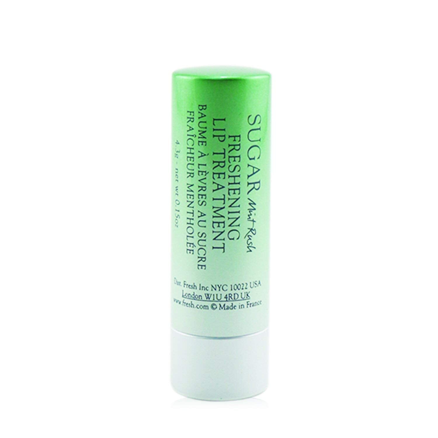 Fresh Sugar Mint Rush lip treatment application showing cooling encapsulation release