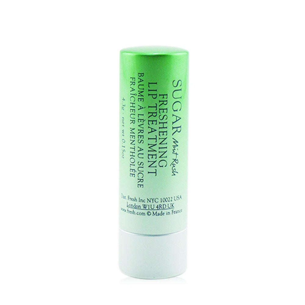Fresh Sugar Mint Rush lip treatment application showing cooling encapsulation release