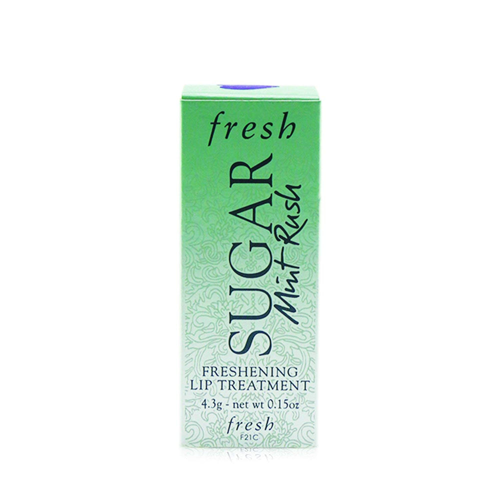Fresh Sugar Mint Rush packaging highlighting 0.15 oz / 4.3 g size and USA origin