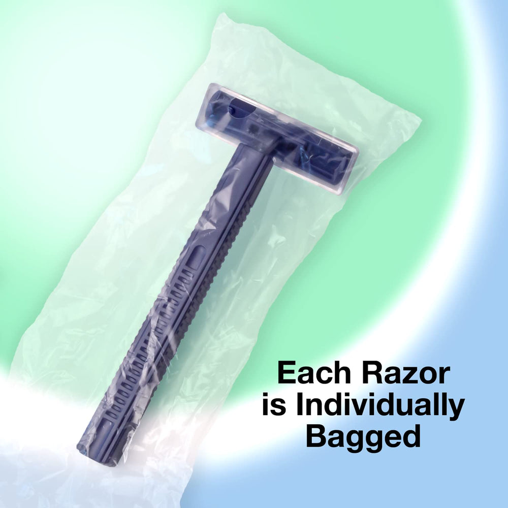 Freshscent bulk-case disposable razors designed for hospitality and charity use.
