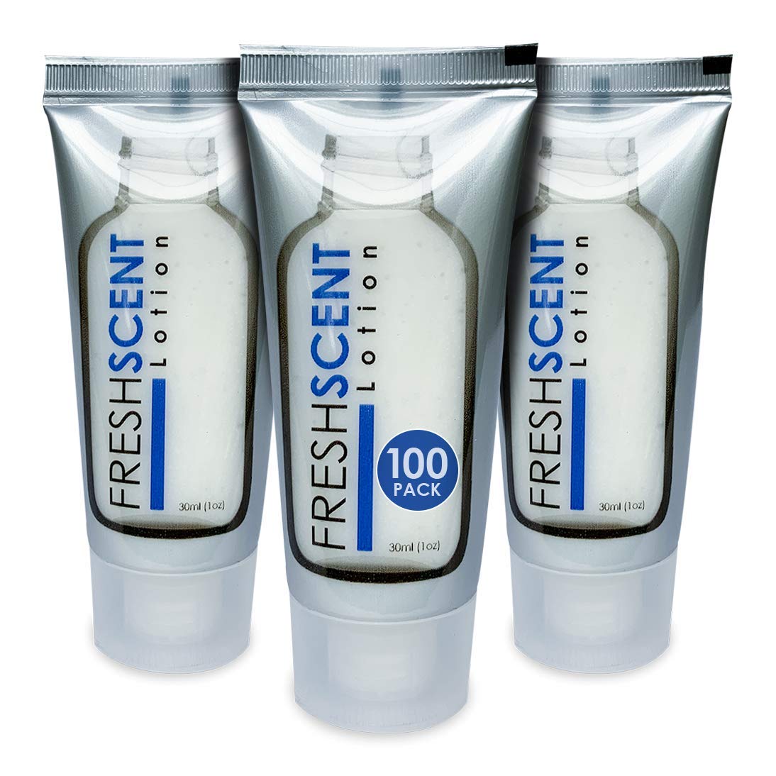 Freshscent lotion 1oz tubes packaged for bulk hospitality distribution.