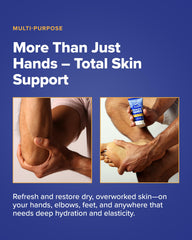 Friction Labs Athletic Hands texture application demonstrating quick absorption post-workout.