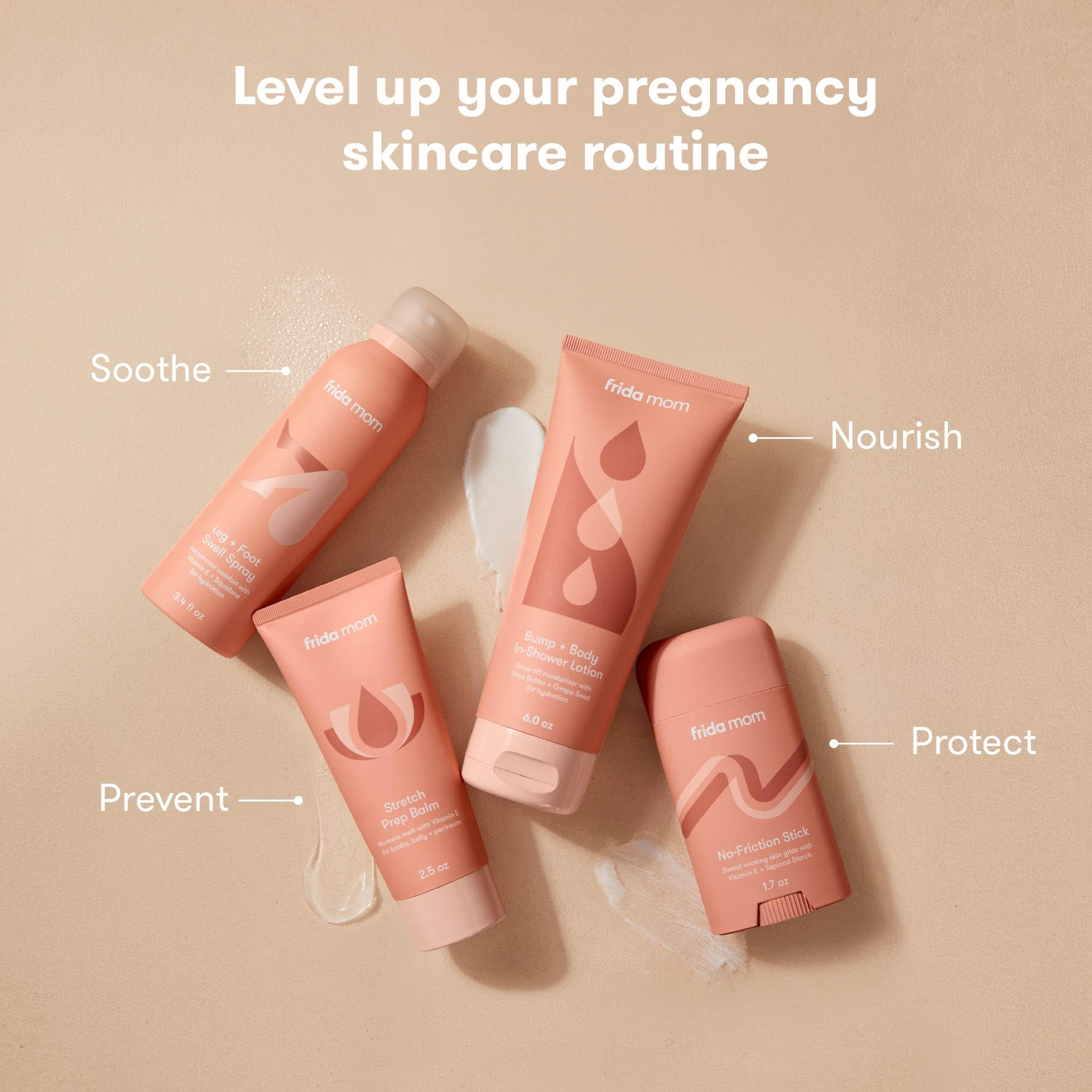 Frida Mom cruelty-free formula supports hydrated skin without animal testing.