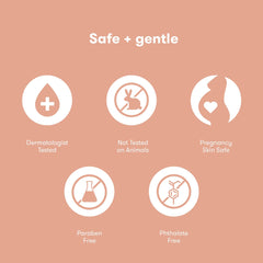 Frida Mom dermatologist-tested in-shower moisturizer provides gentle care for sensitive pregnancy skin.