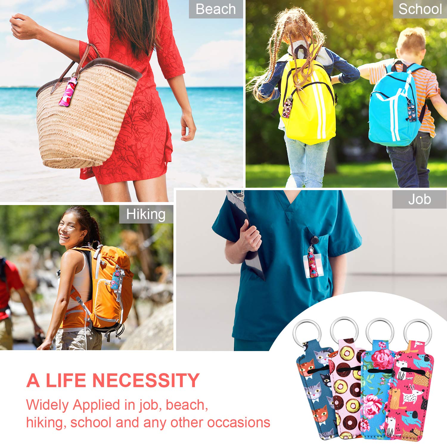 Frienda lip balm sleeve on backpack demonstrates versatile everyday carry
