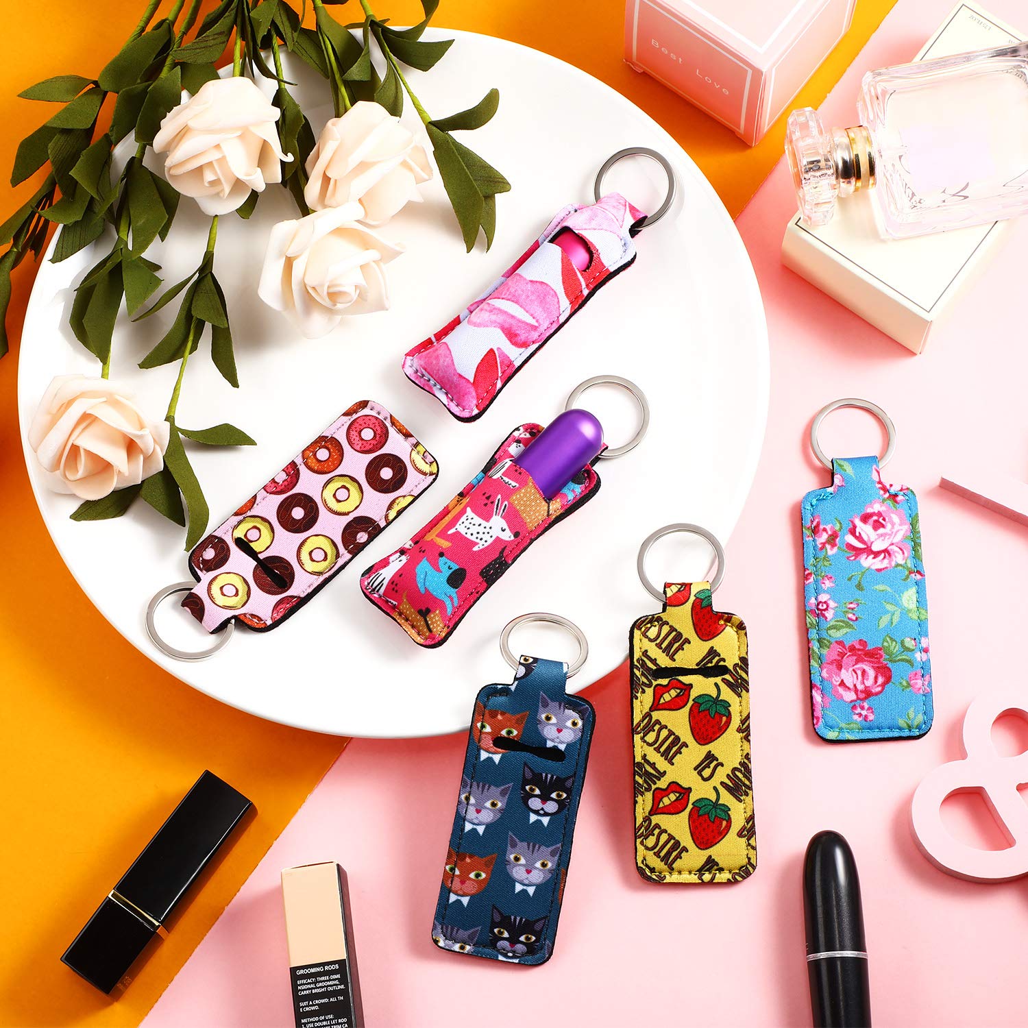 Frienda lipstick holder with metal ring attachment for easy clipping